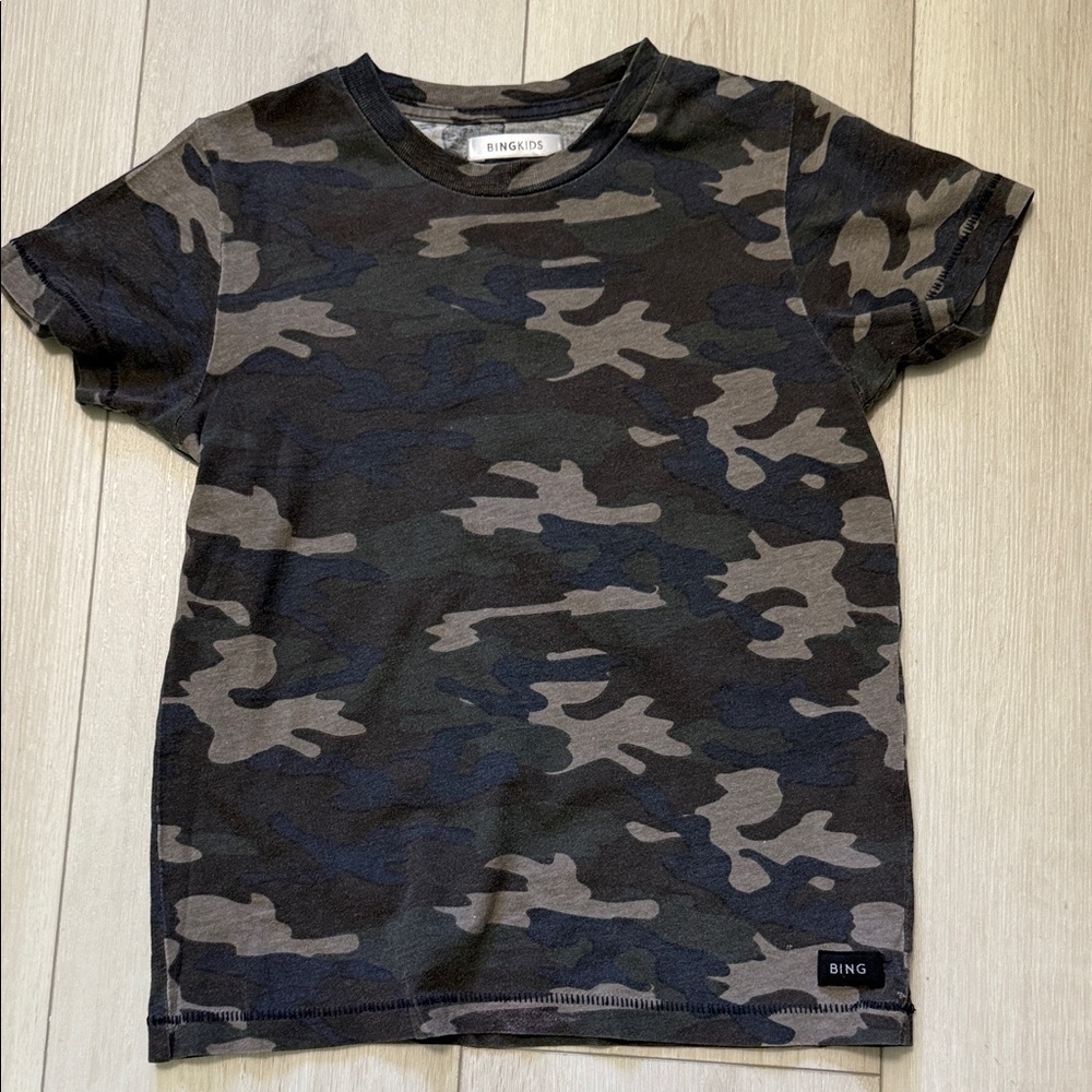 Bing Kids Camouflage Short Sleeve Tee - Size 4/6